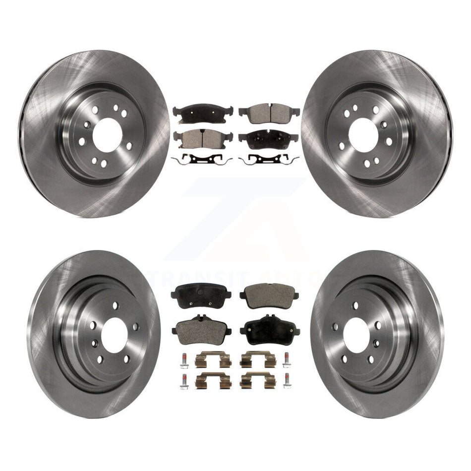 Front Rear Disc Brake Rotors And Semi-Metallic Pads Kit For Mercedes-Benz ML350 GLE350 ML250 GLE300d K8F-101440