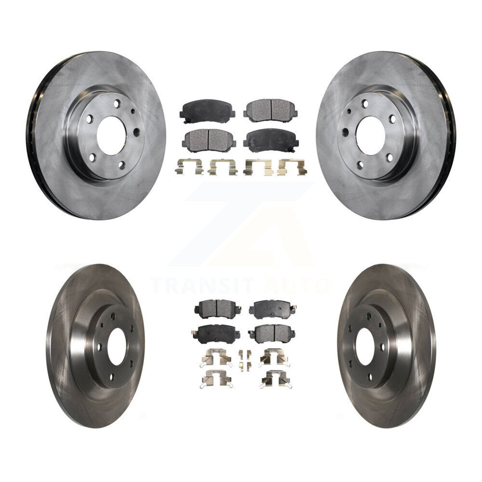 Front Rear Disc Brake Rotors And Semi-Metallic Pads Kit For Mazda CX-5 K8F-101444