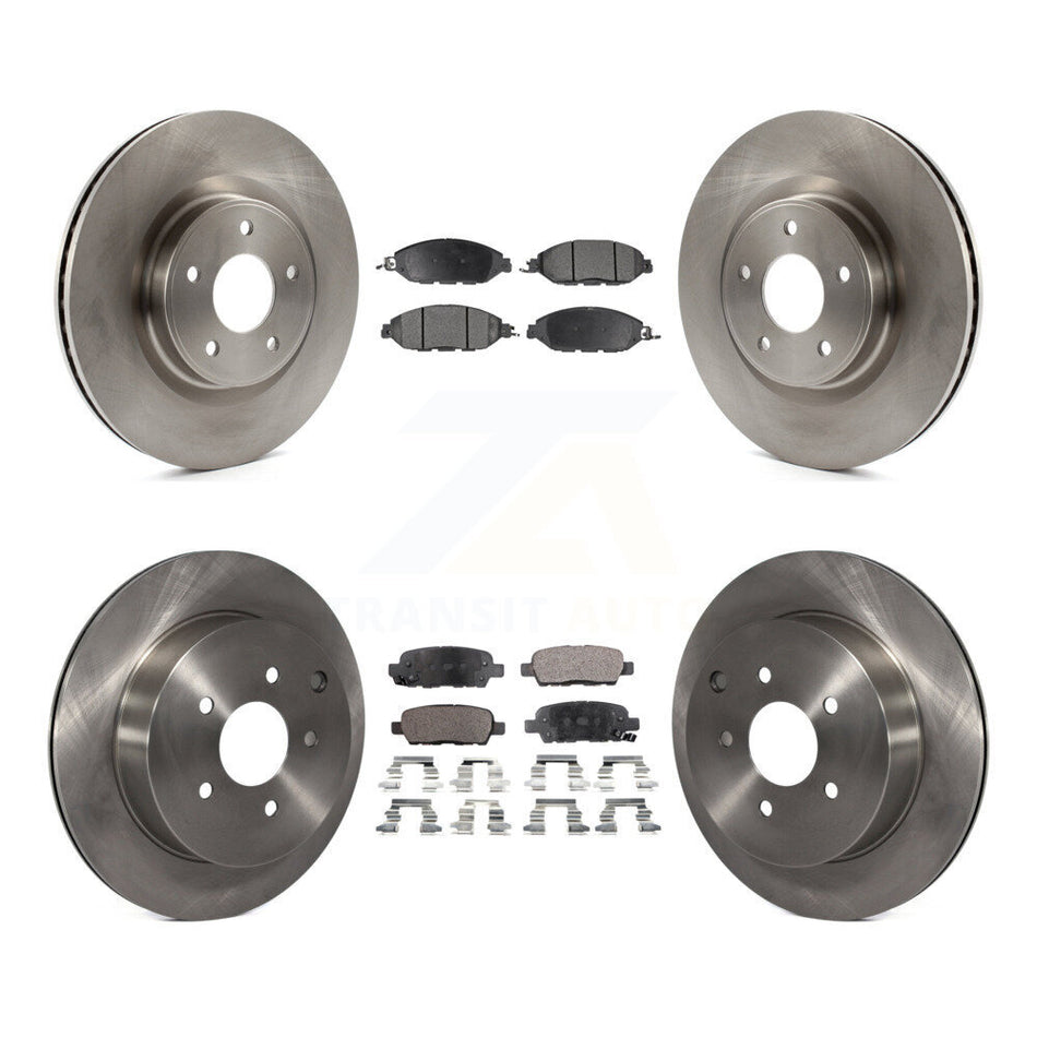 Front Rear Disc Brake Rotors And Semi-Metallic Pads Kit For Nissan Pathfinder Murano INFINITI QX60 JX35 K8F-101456