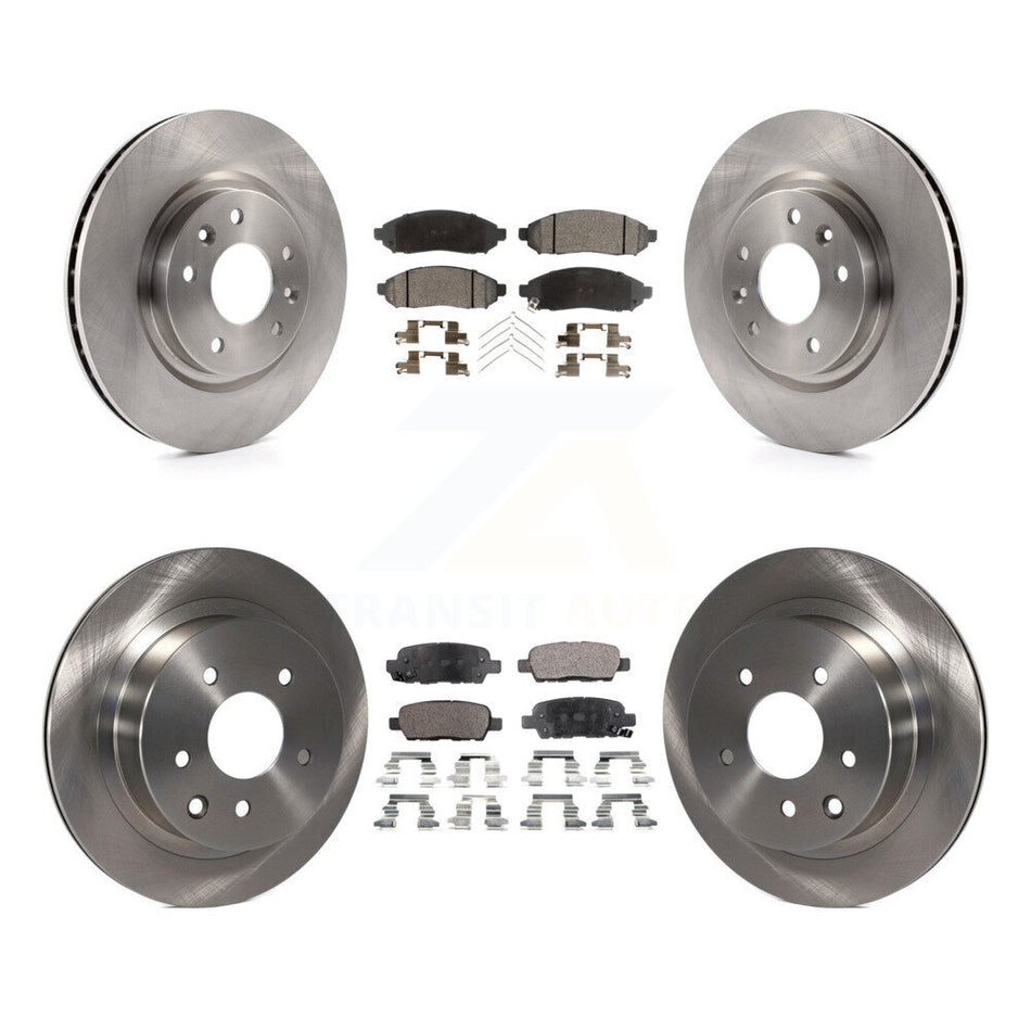 Front Rear Disc Brake Rotors And Semi-Metallic Pads Kit For 2015 Nissan LEAF Vehicles Manufactured In Japan K8F-101472