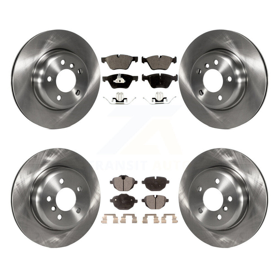 Front Rear Disc Brake Rotors And Semi-Metallic Pads Kit For BMW 528i xDrive Without Performance Brakes With 330mm Diameter Rotor K8F-101487