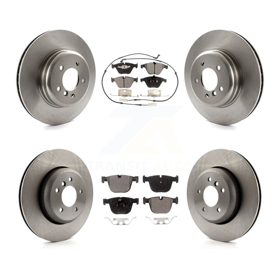 Front Rear Disc Brake Rotors And Semi-Metallic Pads Kit For BMW 650i 535i 550i 645Ci 545i K8F-101495