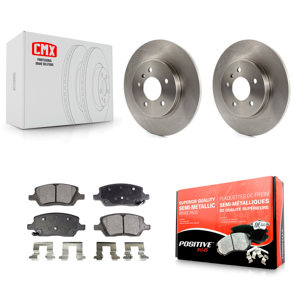 Rear Disc Brake Rotors And Semi-Metallic Pads Kit For 2005-2005 Chevrolet Uplander Pontiac Montana Buick Terraza Saturn Relay K8F-101532