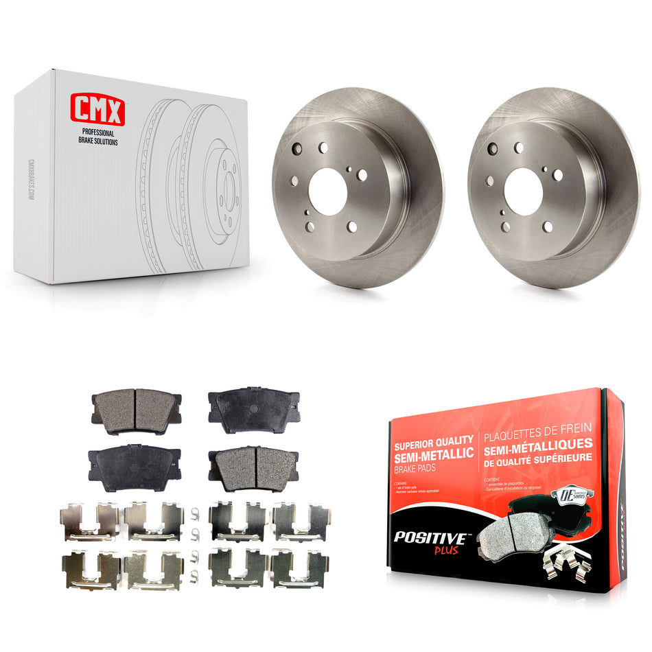 Rear Disc Brake Rotors And Semi-Metallic Pads Kit For Toyota Matrix Pontiac Vibe K8F-101549
