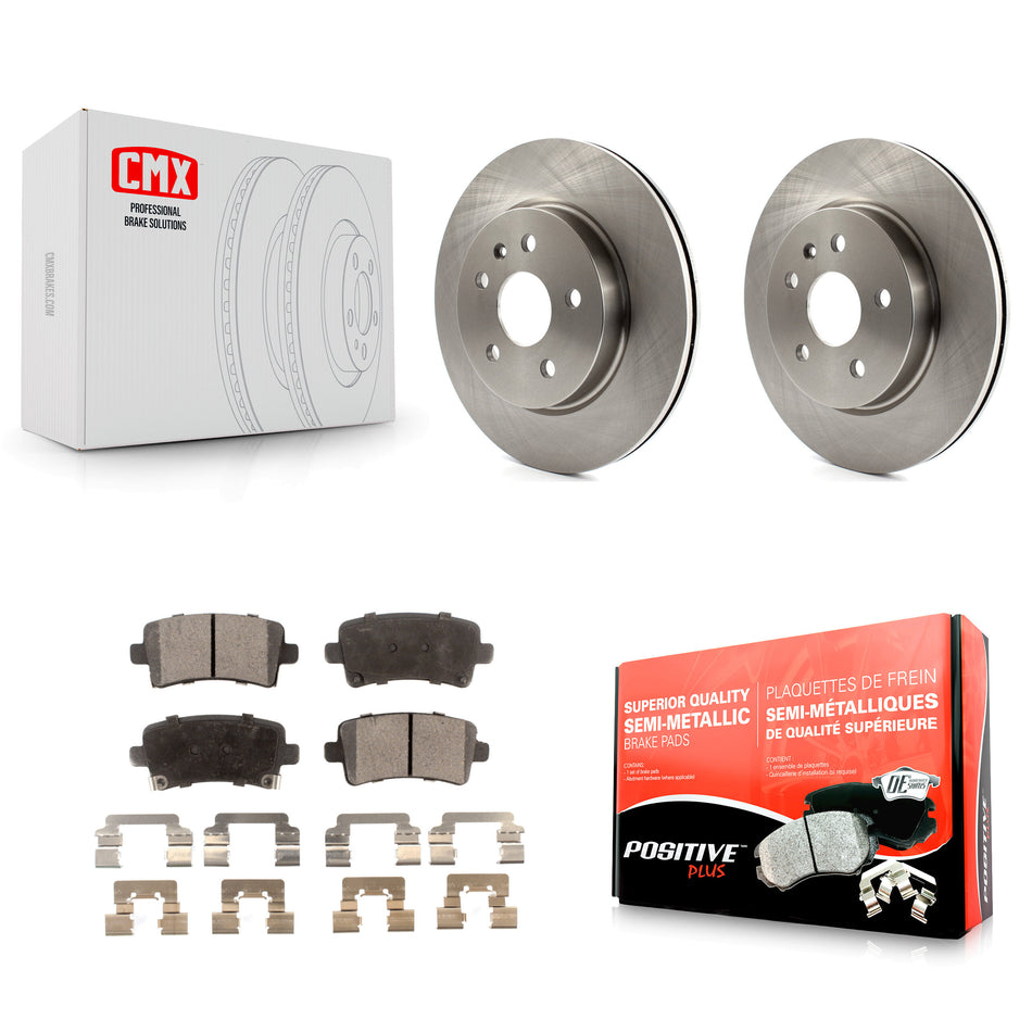 Rear Disc Brake Rotors And Semi-Metallic Pads Kit For Chevrolet Malibu Buick Impala LaCrosse Regal Cadillac XTS Limited Saab 9-5 Allure K8F-101564