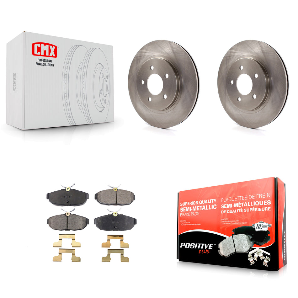 Rear Disc Brake Rotors And Semi-Metallic Pads Kit For Ford Mustang K8F-101604