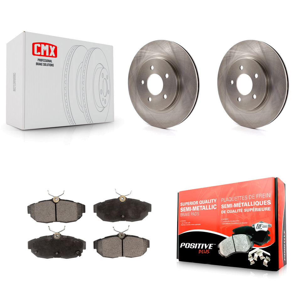 Rear Disc Brake Rotors And Semi-Metallic Pads Kit For Ford Mustang K8F-101605