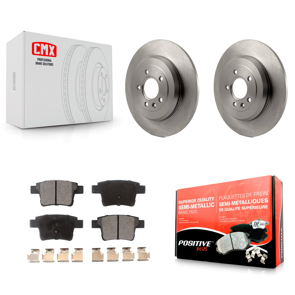 Rear Disc Brake Rotors And Semi-Metallic Pads Kit For Ford Five Hundred Freestyle Taurus Mercury Montego X Sable K8F-101619
