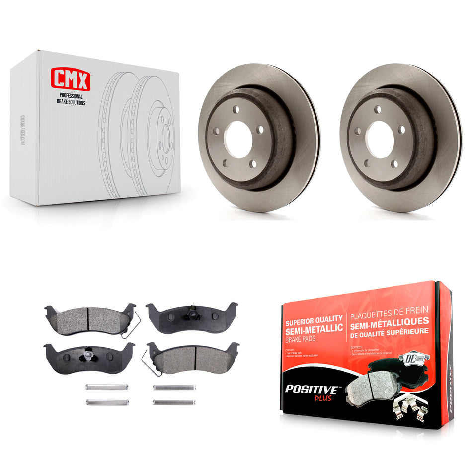 Rear Disc Brake Rotors And Semi-Metallic Pads Kit For Ford Ranger Mazda B2300 B4000 K8F-101624