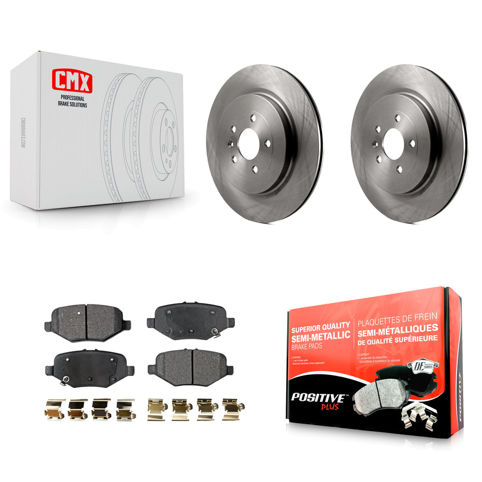 Rear Disc Brake Rotors And Semi-Metallic Pads Kit For Ford Explorer Taurus Flex Police Interceptor Sedan Lincoln MKT MKS Special Service K8F-101629