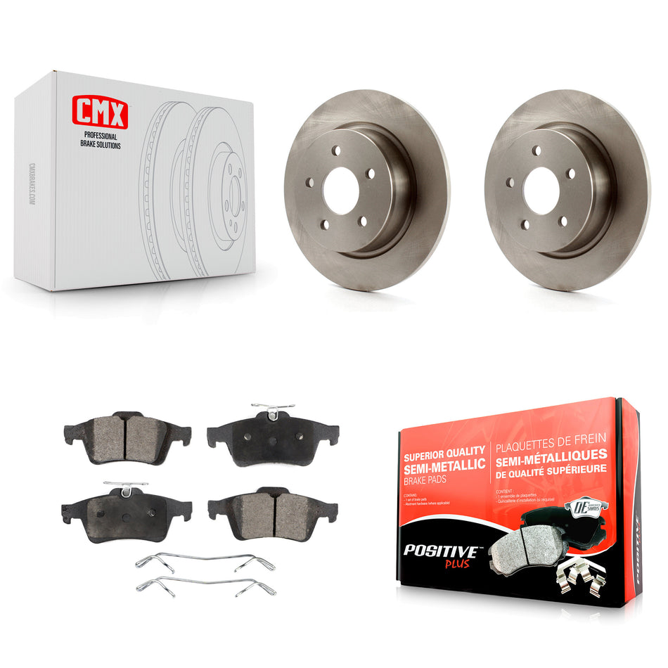 Rear Disc Brake Rotors And Semi-Metallic Pads Kit For Ford Escape Connect C-Max K8F-101630