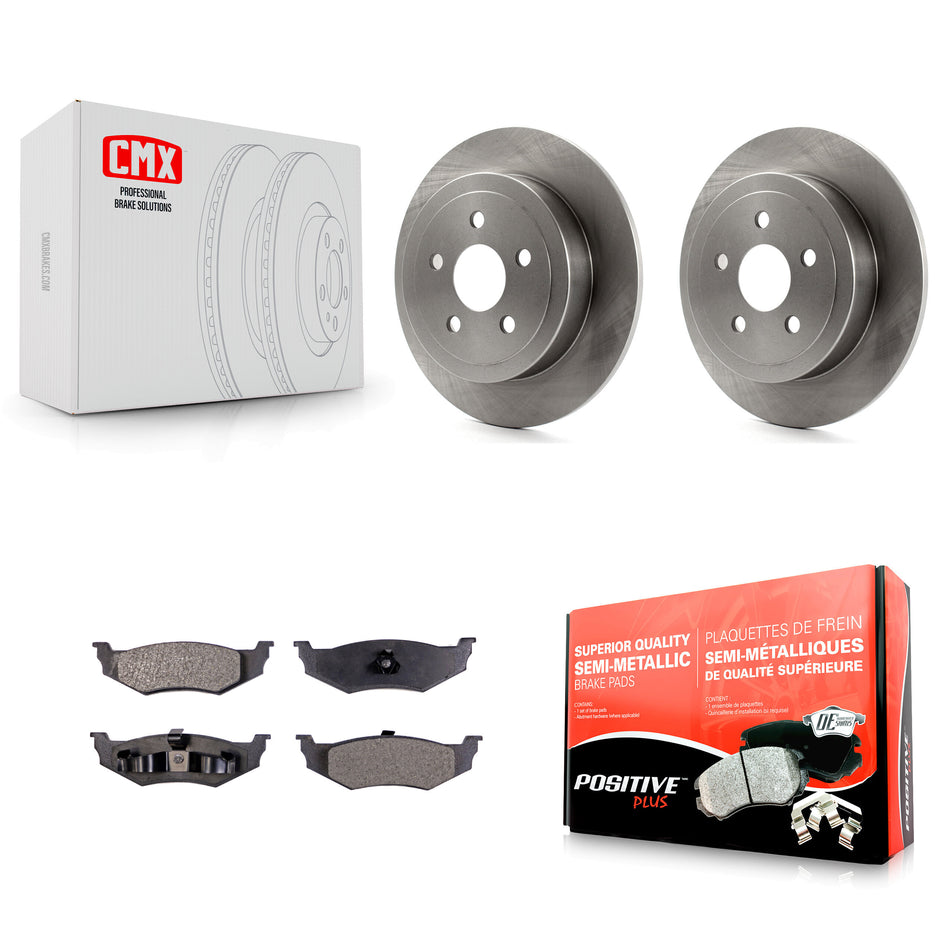 Rear Disc Brake Rotors And Semi-Metallic Pads Kit For Chrysler Sebring Dodge Stratus PT Cruiser Cirrus Plymouth Breeze K8F-101638