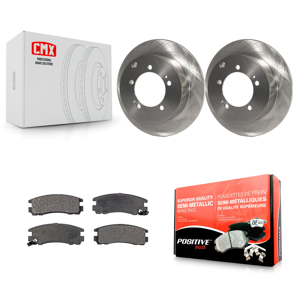 Rear Disc Brake Rotors And Semi-Metallic Pads Kit For Mitsubishi Chrysler Sebring Dodge Eclipse Stratus Galant Avenger Eagle Talon K8F-101641