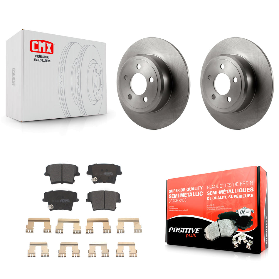 Rear Disc Brake Rotors And Semi-Metallic Pads Kit For Dodge Charger Chrysler 300 Challenger Magnum Avenger K8F-101655