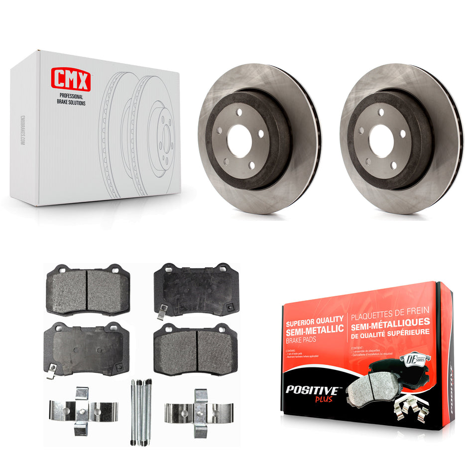 Rear Disc Brake Rotors And Semi-Metallic Pads Kit For 2006-2010 Jeep Grand Cherokee SRT8 K8F-101663