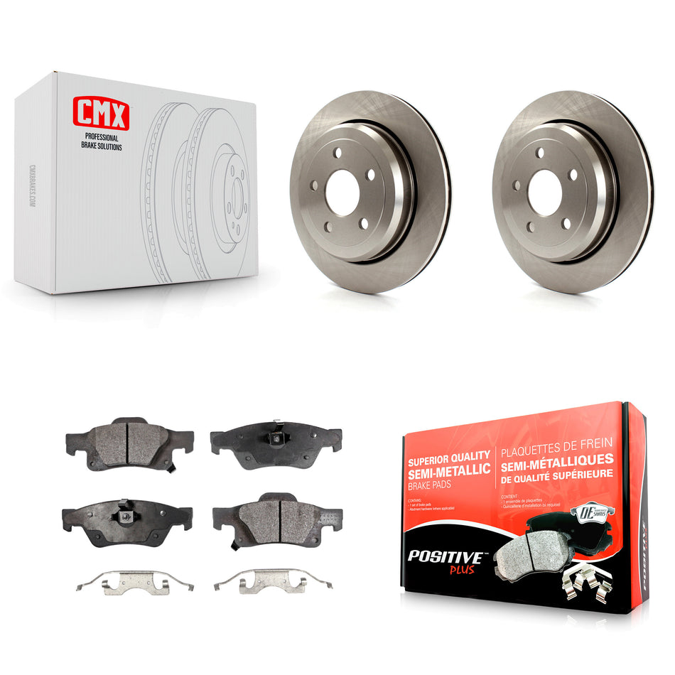 Rear Disc Brake Rotors And Semi-Metallic Pads Kit For Jeep Grand Cherokee Dodge Durango WK K8F-101676