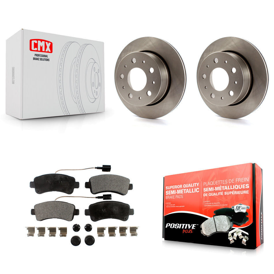 Rear Disc Brake Rotors And Semi-Metallic Pads Kit For Ram ProMaster 1500 2500 3500 K8F-101682