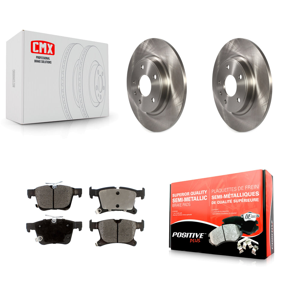 Rear Disc Brake Rotors And Semi-Metallic Pads Kit For Chrysler Pacifica Voyager Grand Caravan K8F-101685