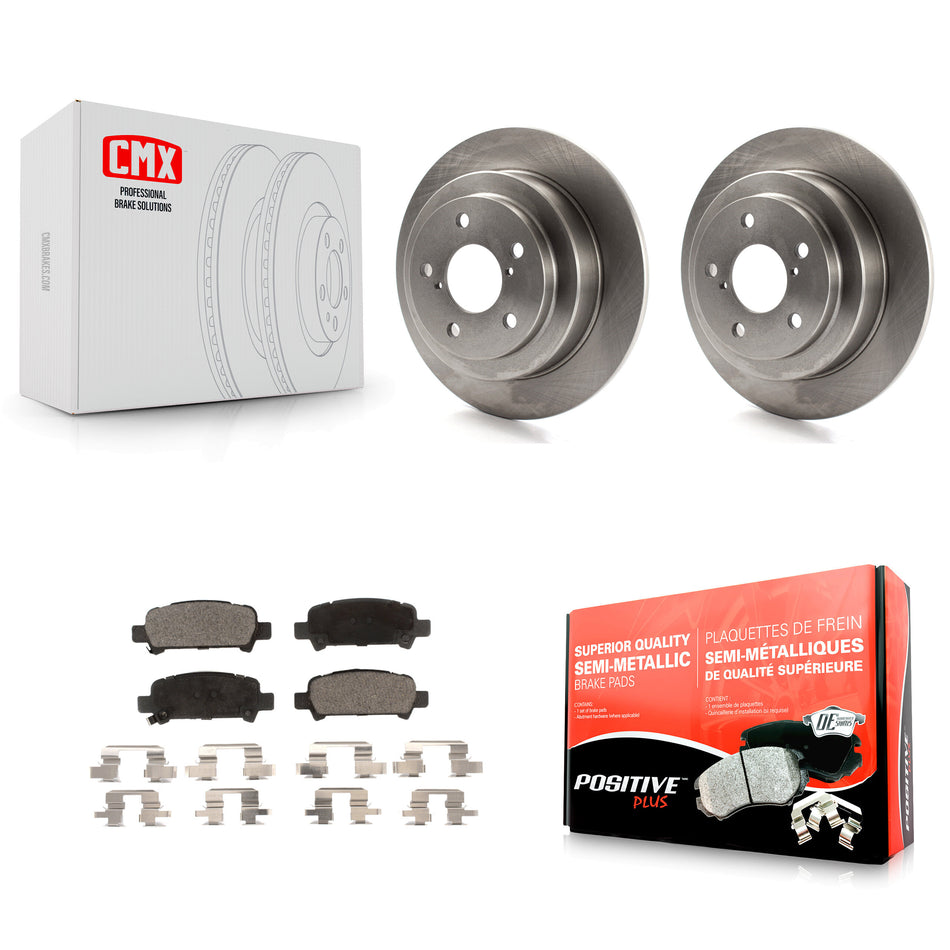 Rear Disc Brake Rotors And Semi-Metallic Pads Kit For Subaru Forester Impreza K8F-101688