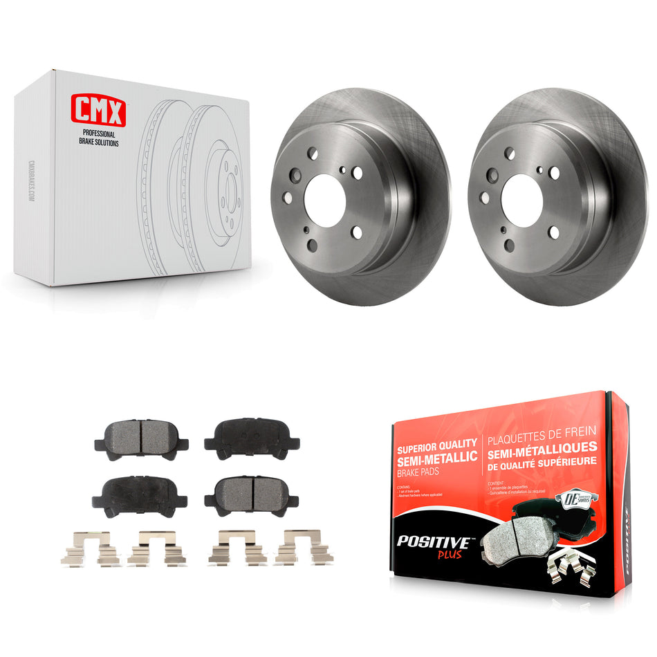 Rear Disc Brake Rotors And Semi-Metallic Pads Kit For Toyota Camry Solara K8F-101691