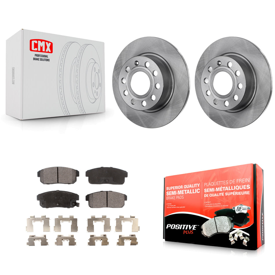 Rear Disc Brake Rotors And Semi-Metallic Pads Kit For Nissan Maxima Infiniti I35 I30 INFINITI K8F-101704