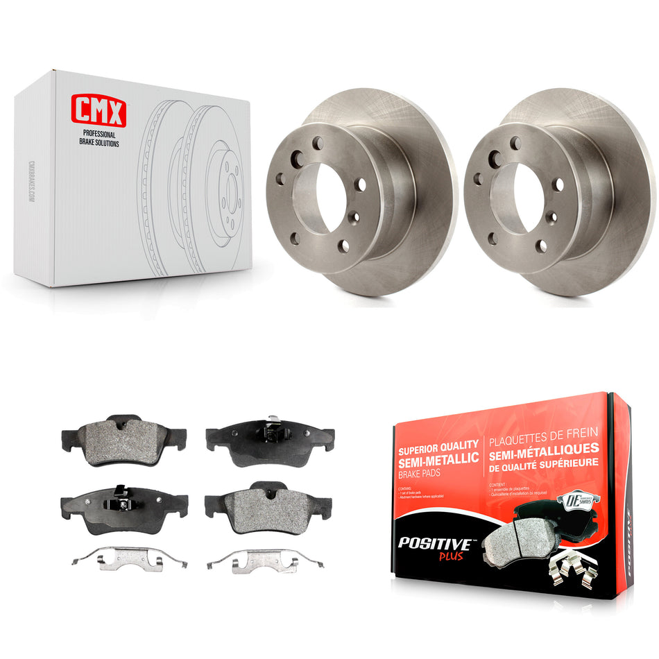 Rear Disc Brake Rotors And Semi-Metallic Pads Kit For Mercedes-Benz G55 AMG K8F-101763