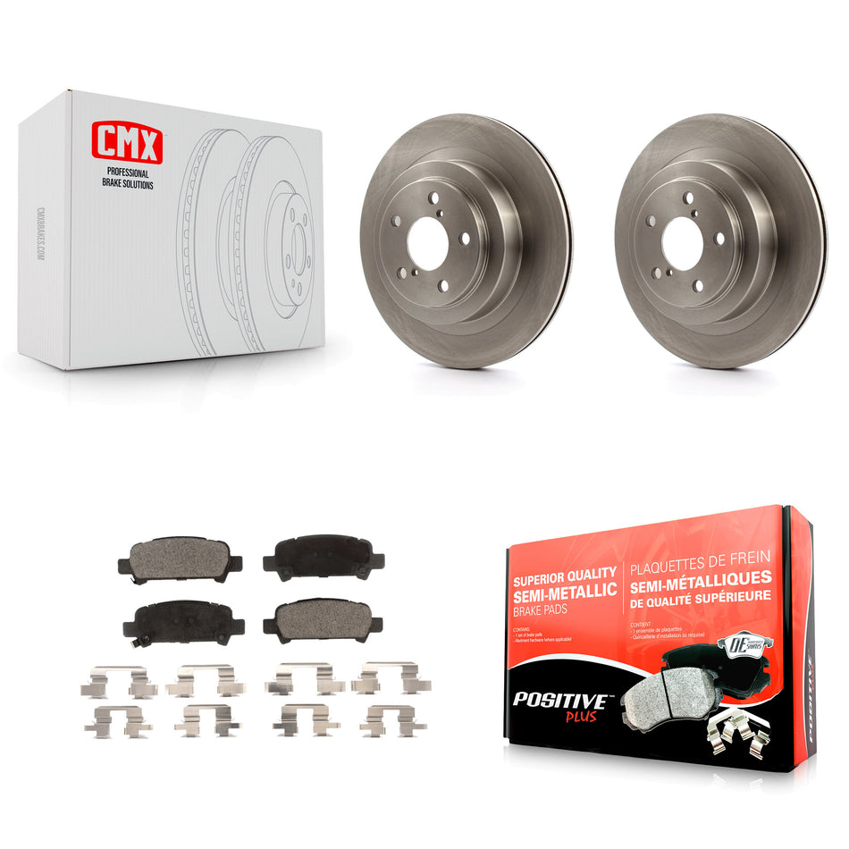 Rear Disc Brake Rotors And Semi-Metallic Pads Kit For Subaru Legacy K8F-101801