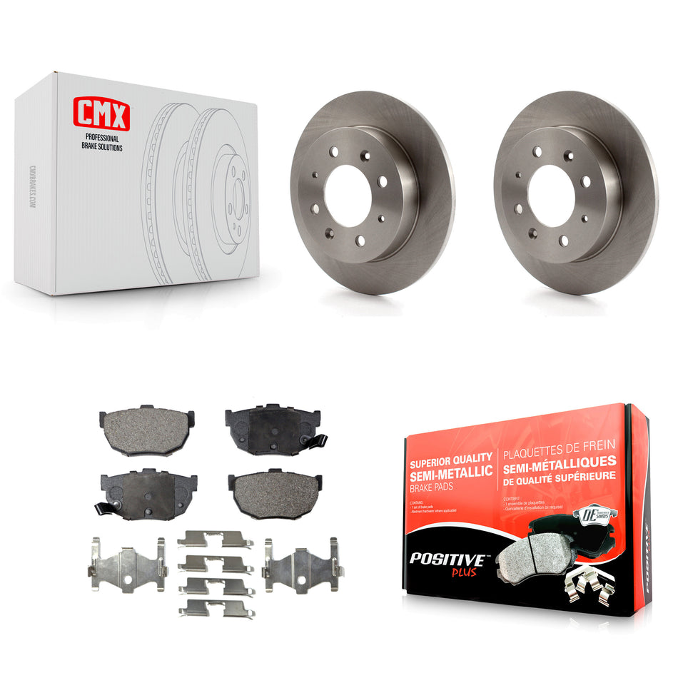 Rear Disc Brake Rotors And Semi-Metallic Pads Kit For Kia Spectra Spectra5 K8F-101809