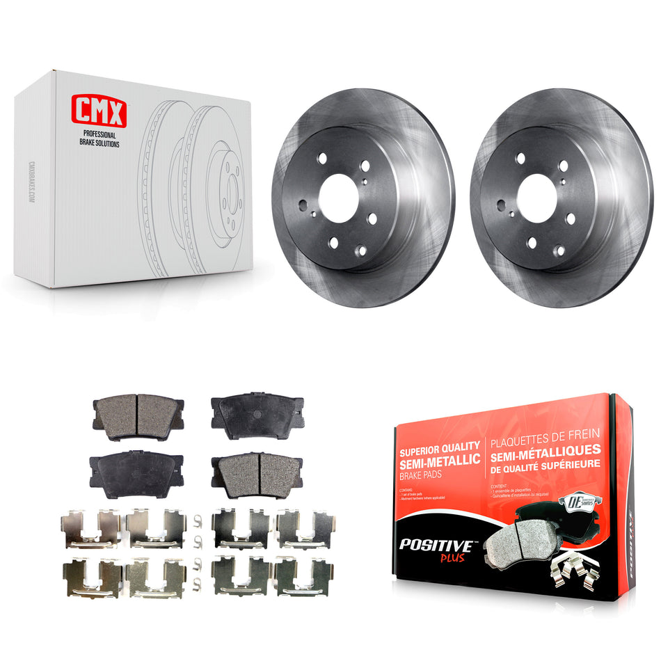 Rear Disc Brake Rotors And Semi-Metallic Pads Kit For Toyota RAV4 Lexus HS250h K8F-101835