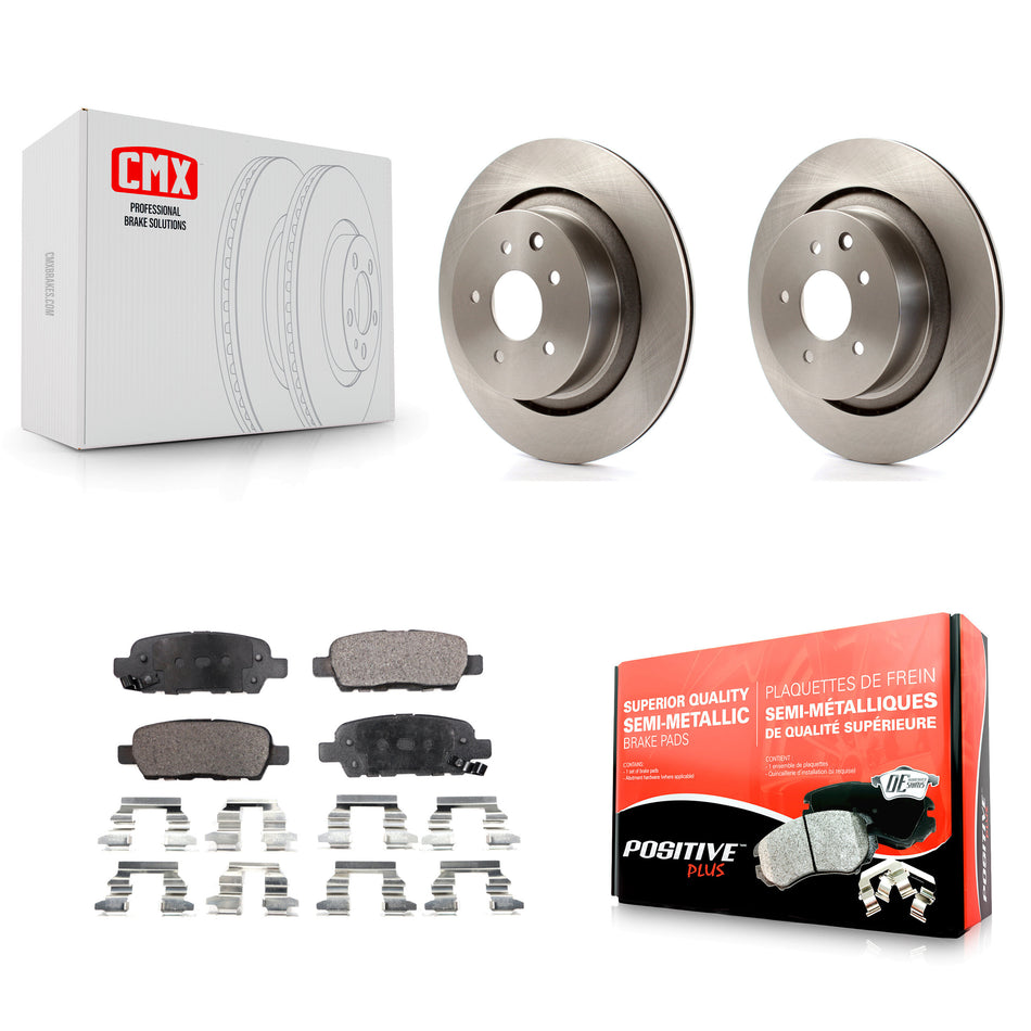 Rear Disc Brake Rotors And Semi-Metallic Pads Kit For Infiniti G37 G35 Q60 INFINITI K8F-101852
