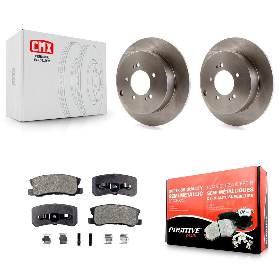 Rear Disc Brake Rotors And Semi-Metallic Pads Kit For Mitsubishi Lancer Outlander K8F-101862