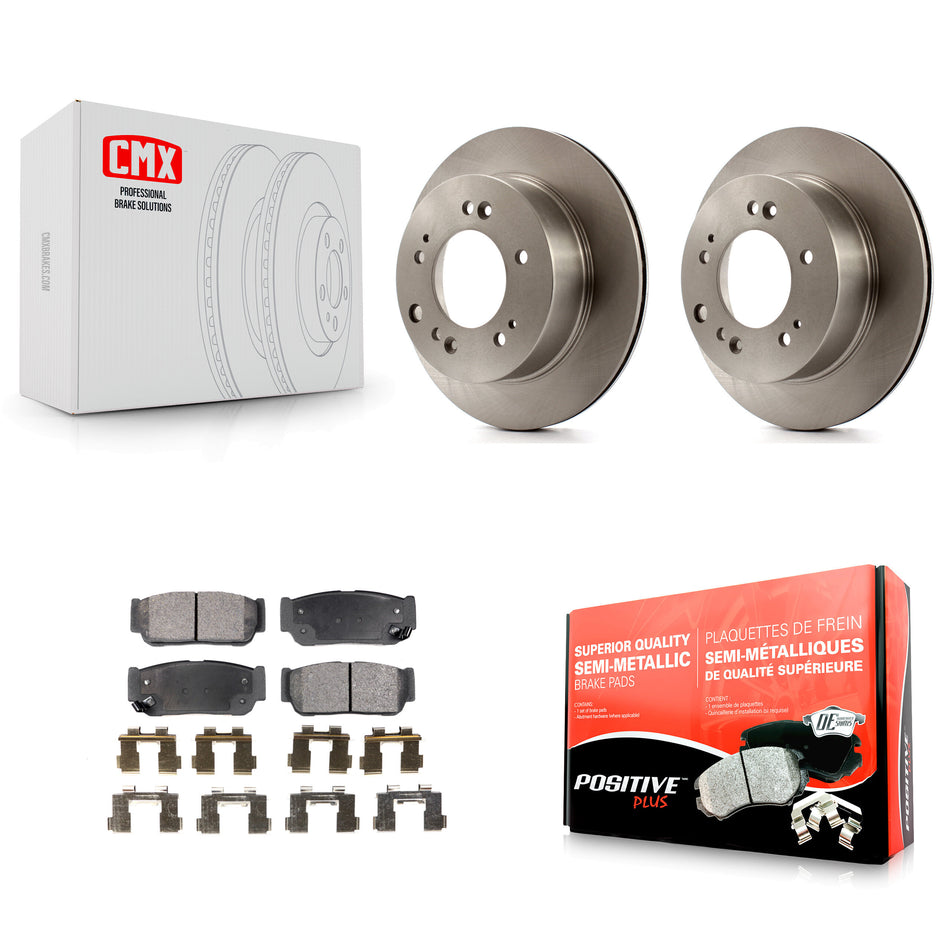 Rear Disc Brake Rotors And Semi-Metallic Pads Kit For 2007-2009 Kia Sorento K8F-101864