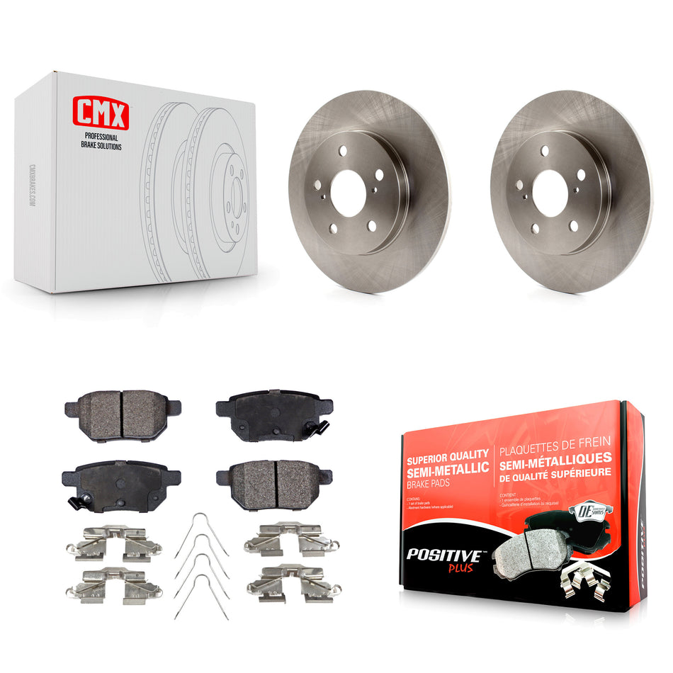 Rear Disc Brake Rotors And Semi-Metallic Pads Kit For Scion xB Toyota Matrix Pontiac Vibe Corolla iM K8F-101874