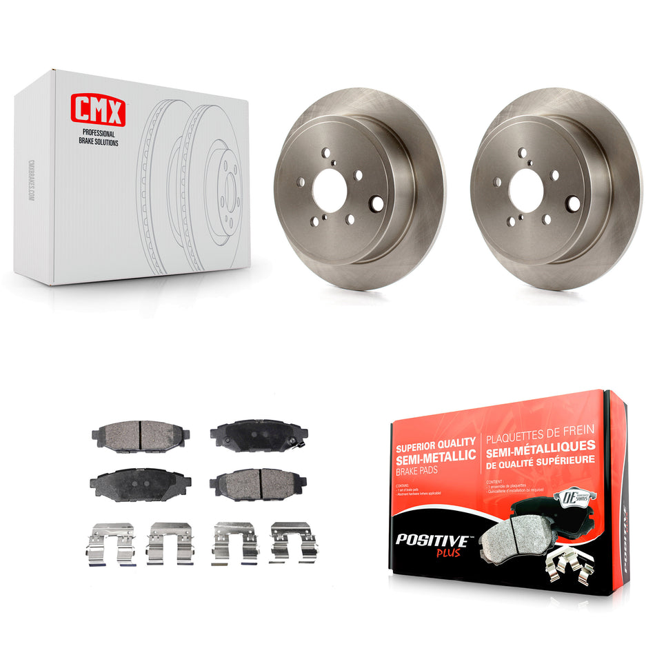 Rear Disc Brake Rotors And Semi-Metallic Pads Kit For Subaru Outback Impreza Forester Legacy Scion FR-S BRZ WRX K8F-101875