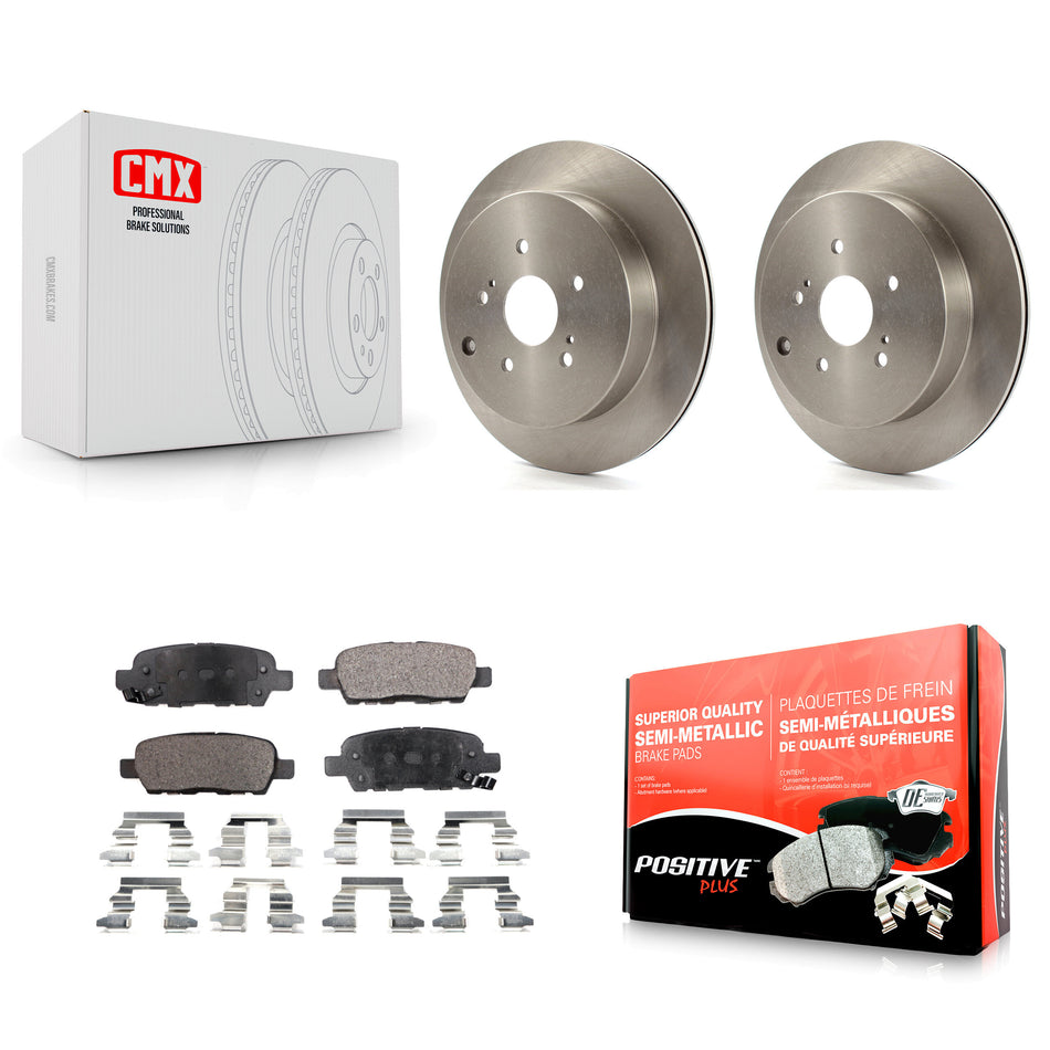 Rear Disc Brake Rotors And Semi-Metallic Pads Kit For 2009-2013 Suzuki Grand Vitara K8F-101895