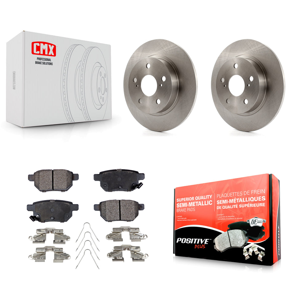 Rear Disc Brake Rotors And Semi-Metallic Pads Kit For 2011-2016 Scion tC K8F-101909