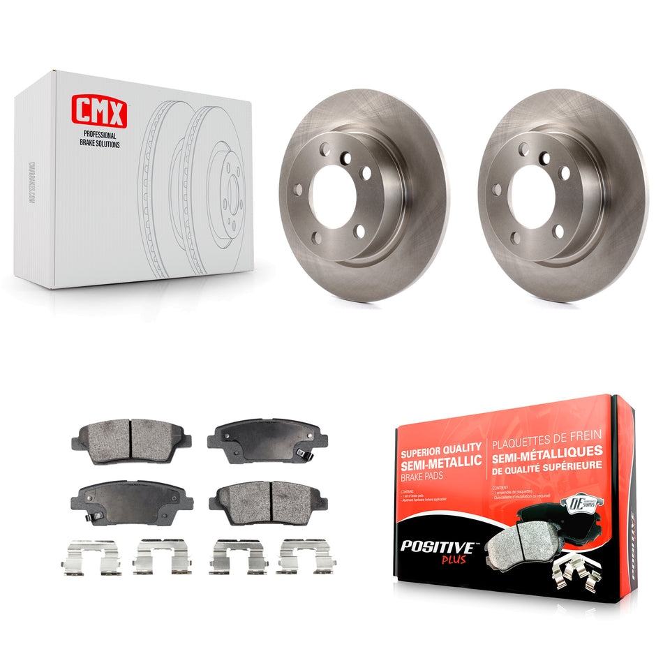 Rear Disc Brake Rotors And Semi-Metallic Pads Kit For Mini Cooper Countryman Paceman K8F-101931