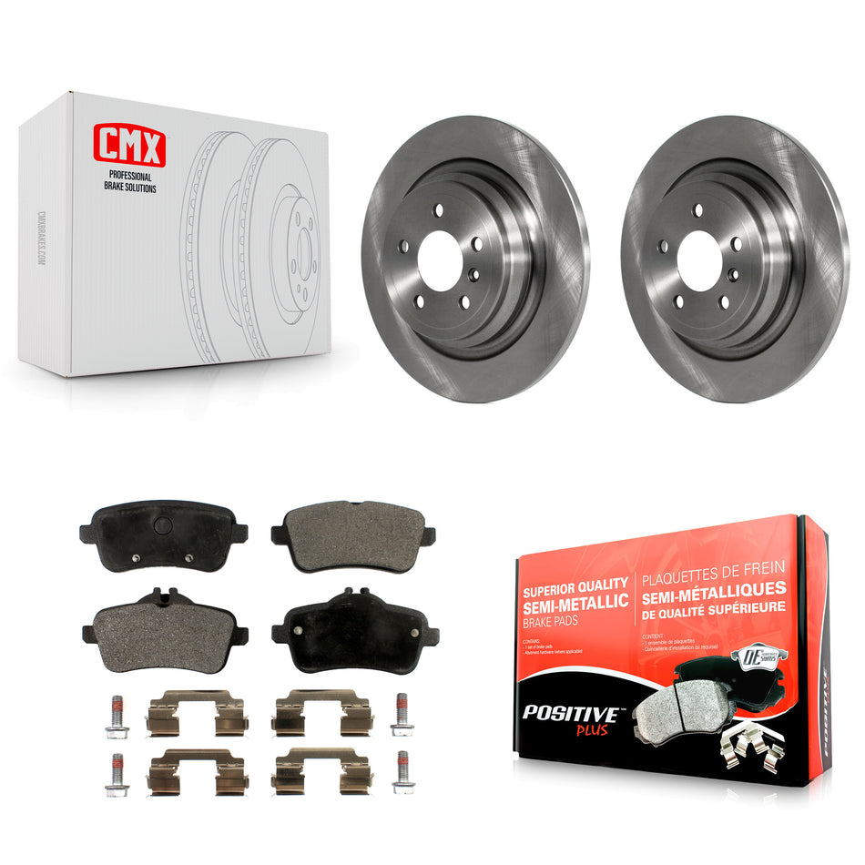 Rear Disc Brake Rotors And Semi-Metallic Pads Kit For Mercedes-Benz ML350 GLE350 ML250 GLE300d K8F-101940