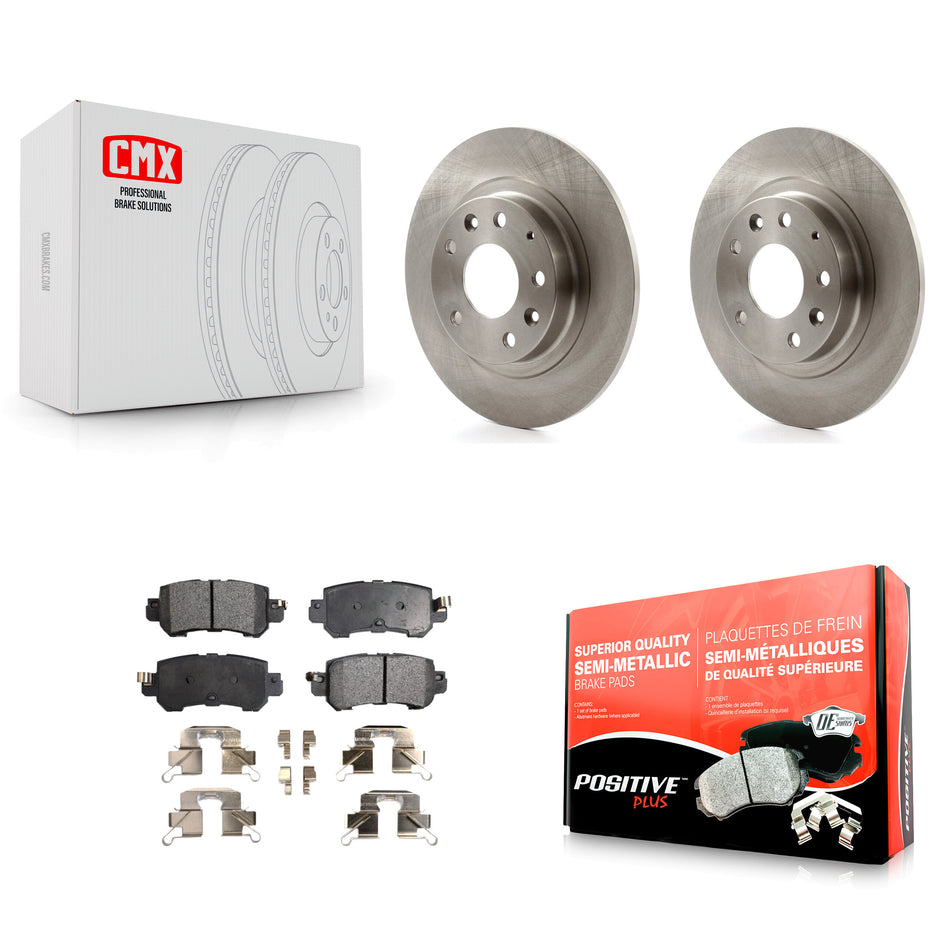 Rear Disc Brake Rotors And Semi-Metallic Pads Kit For 2016-2018 Mazda CX-3 K8F-101963