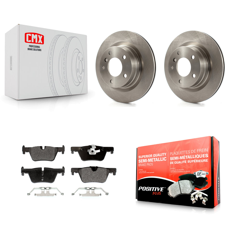 Rear Disc Brake Rotors And Semi-Metallic Pads Kit For BMW 328i 320i 428i 228i 230i 328d xDrive K8F-101967