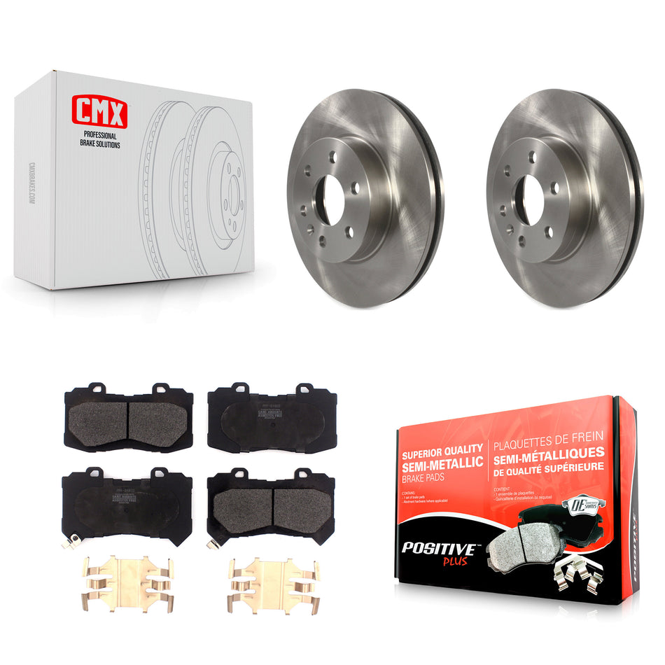 Front Disc Brake Rotors And Semi-Metallic Pads Kit For 2015-2020 Chevrolet Colorado GMC Canyon K8F-102488