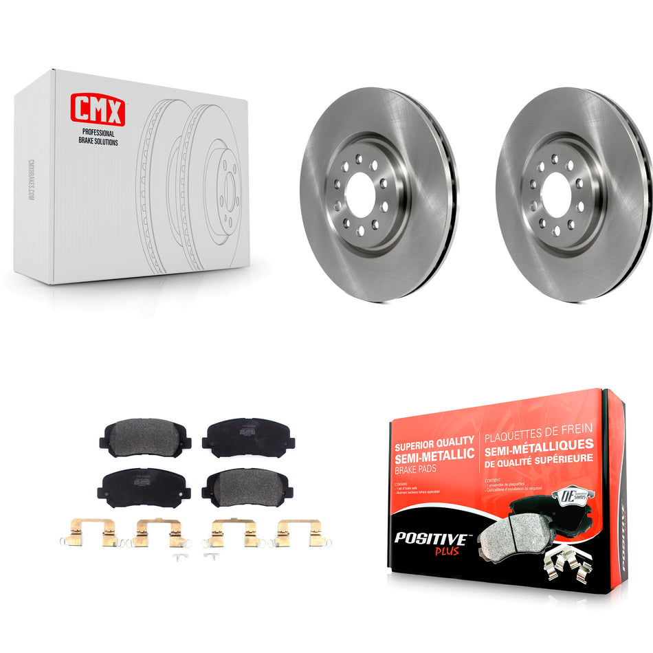 Front Disc Brake Rotors And Semi-Metallic Pads Kit For Jeep Cherokee Chrysler 200 K8F-102492