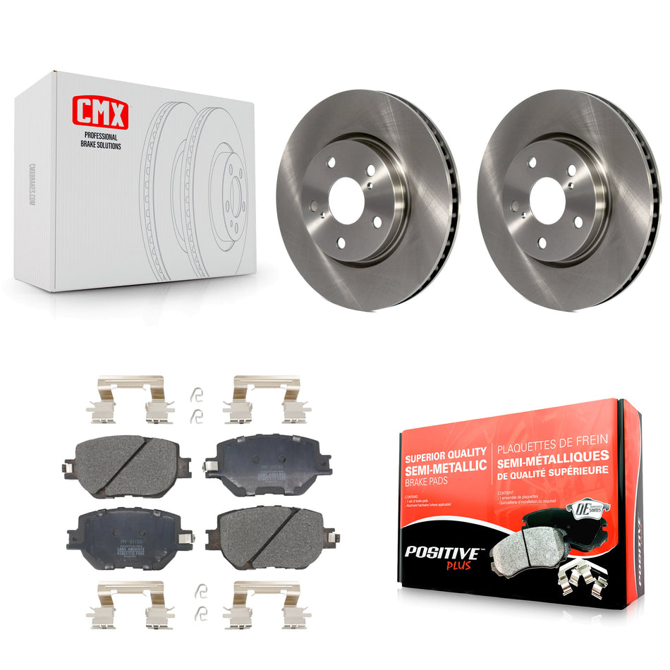 Front Disc Brake Rotors And Semi-Metallic Pads Kit For Lexus IS250 K8F-102497