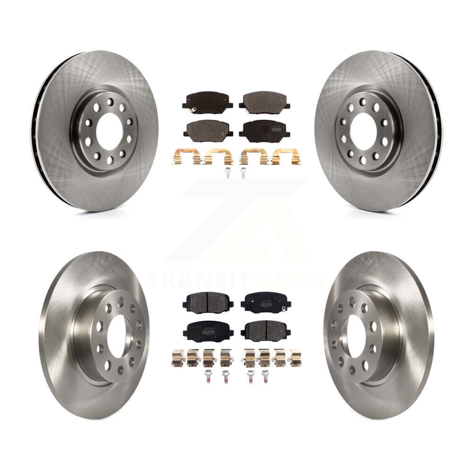 Front Rear Disc Brake Rotors And Semi-Metallic Pads Kit For Jeep Renegade Fiat 500X K8F-102554