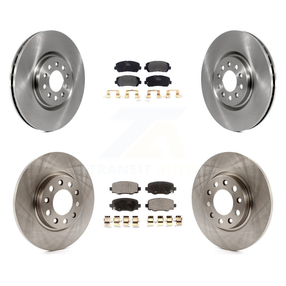 Front Rear Disc Brake Rotors And Semi-Metallic Pads Kit For Jeep Cherokee Chrysler 200 K8F-102557
