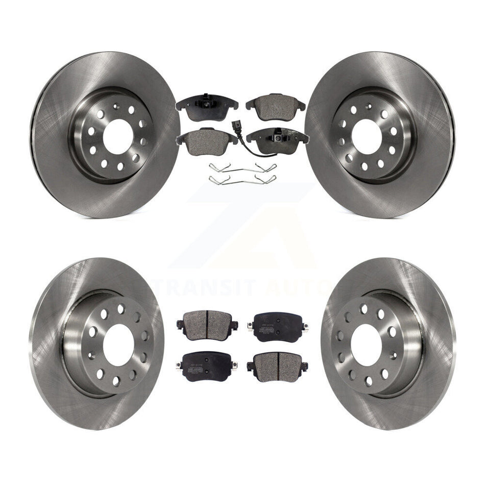 Front Rear Disc Brake Rotors And Semi-Metallic Pads Kit For Volkswagen Passat K8F-102562