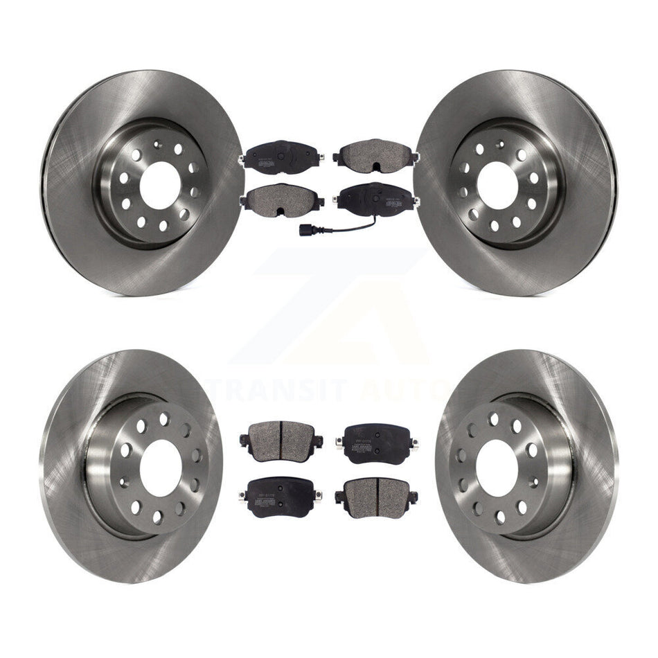 Front Rear Disc Brake Rotors And Semi-Metallic Pads Kit For Volkswagen GTI Golf Alltrack Passat K8F-102567
