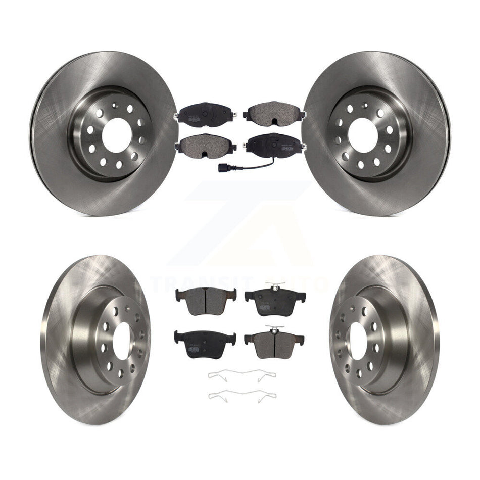 Front Rear Disc Brake Rotors And Semi-Metallic Pads Kit For Audi TT Quattro K8F-102568