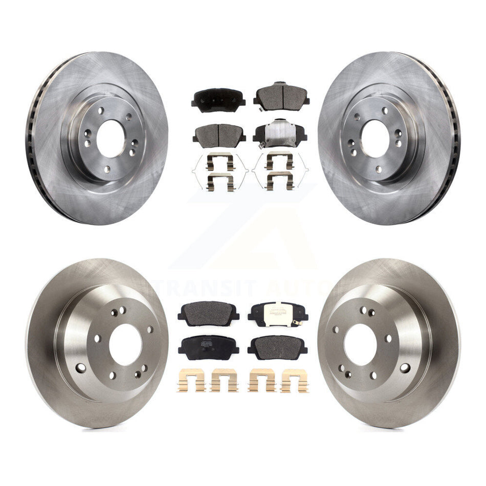 Front Rear Disc Brake Rotors And Semi-Metallic Pads Kit For Kia Sorento Hyundai Santa Fe Sport K8F-102580