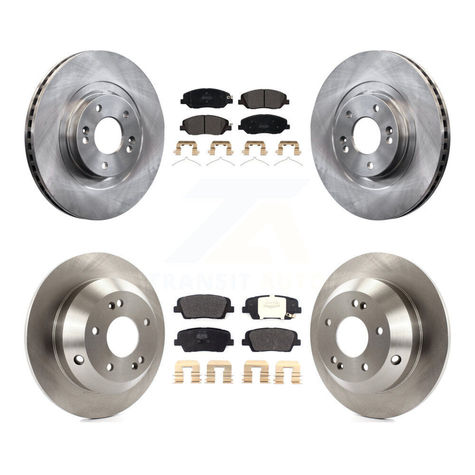 Front Rear Disc Brake Rotors And Semi-Metallic Pads Kit For Hyundai Santa Fe XL K8F-102581
